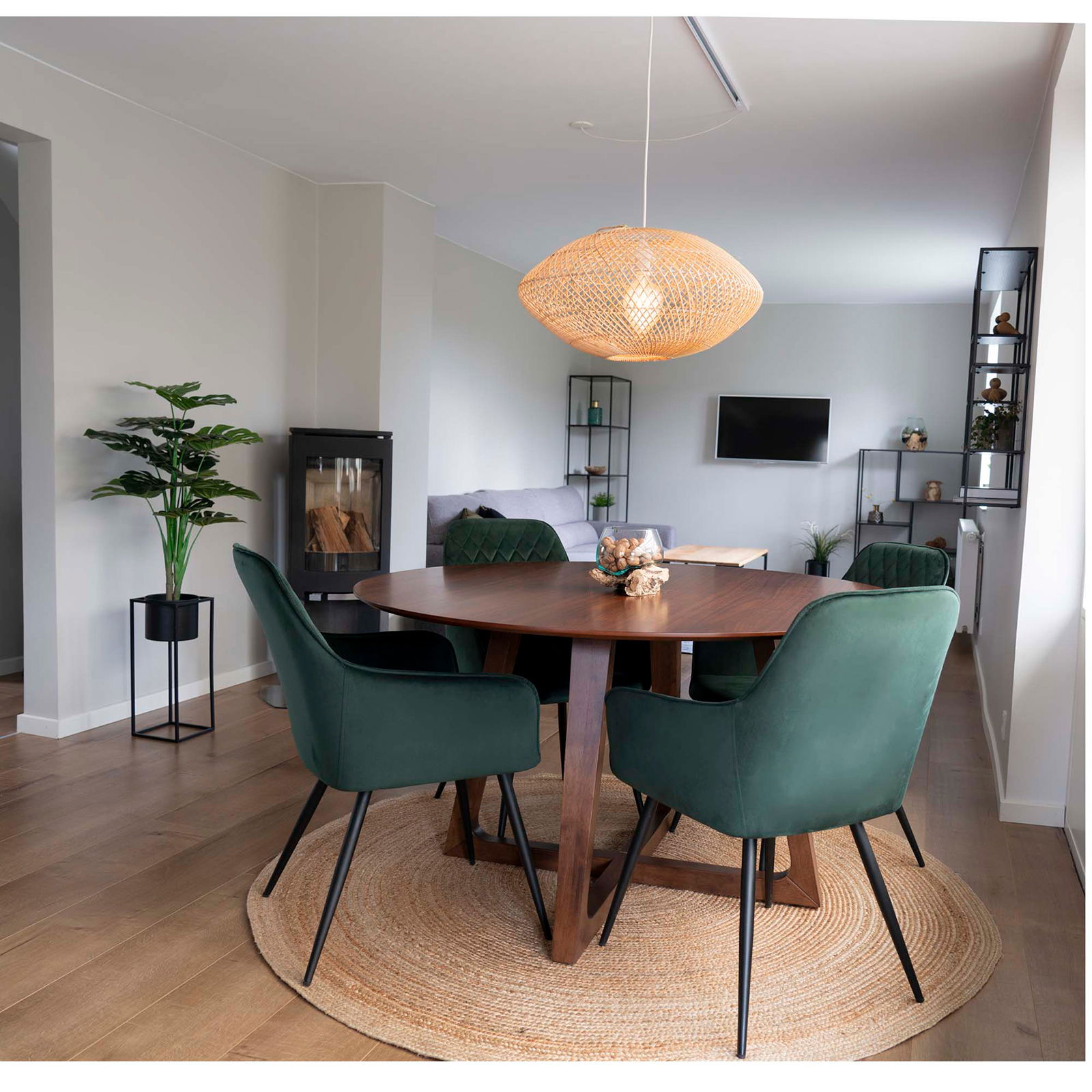 House Nordic Tæppe Bombay i flettet jute