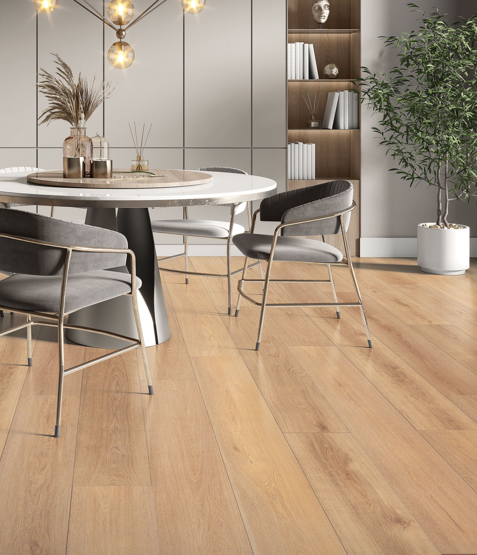 Moland Lamelparket 3-stav Laminate Hasle