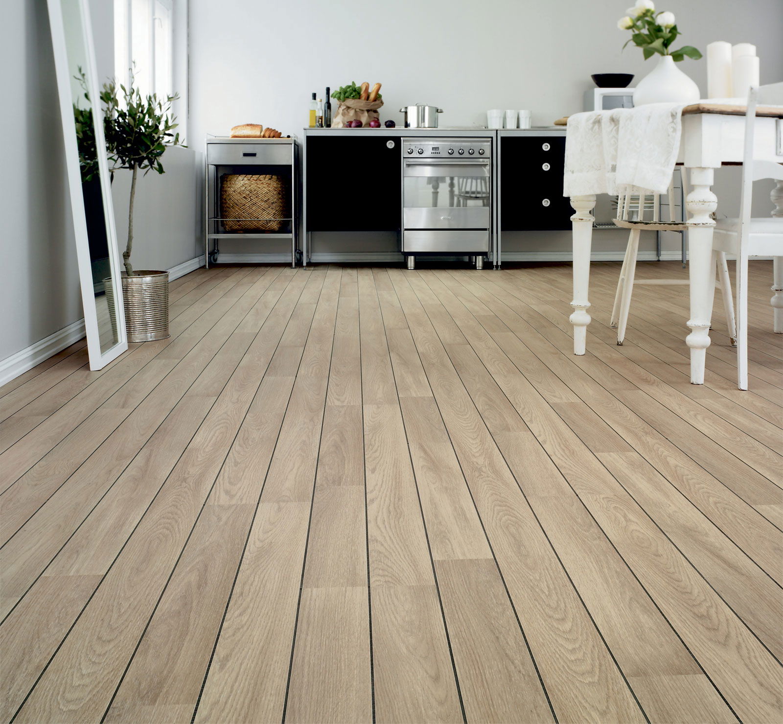 BerryAlloc Højtrykslaminat Original Eg Hvid Skibsgulv