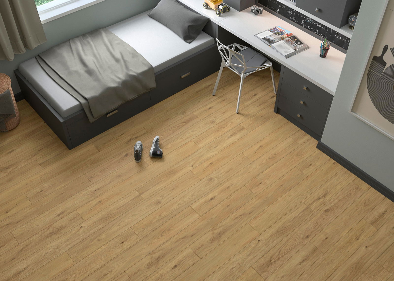 Wallmann Laminatplank Authentic Wide
