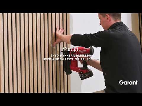 I-Wood akustikpaneler - Basic eg | Klar olie | Sort filt