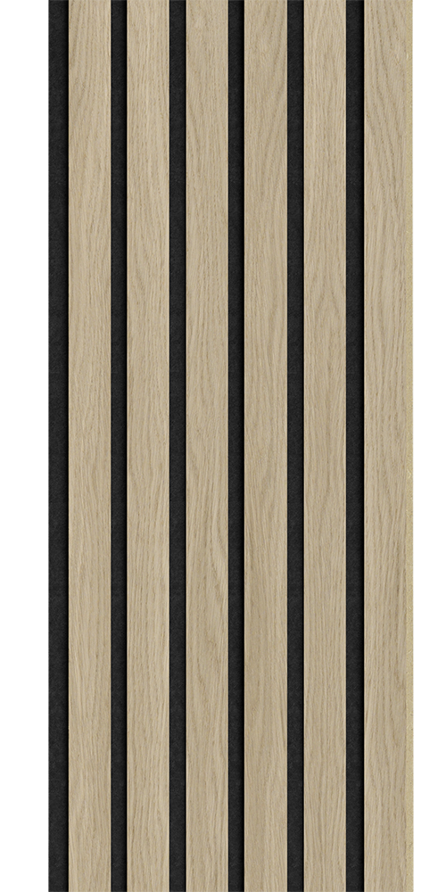 I-Wood Akustikpanel Eg natur, sort filt