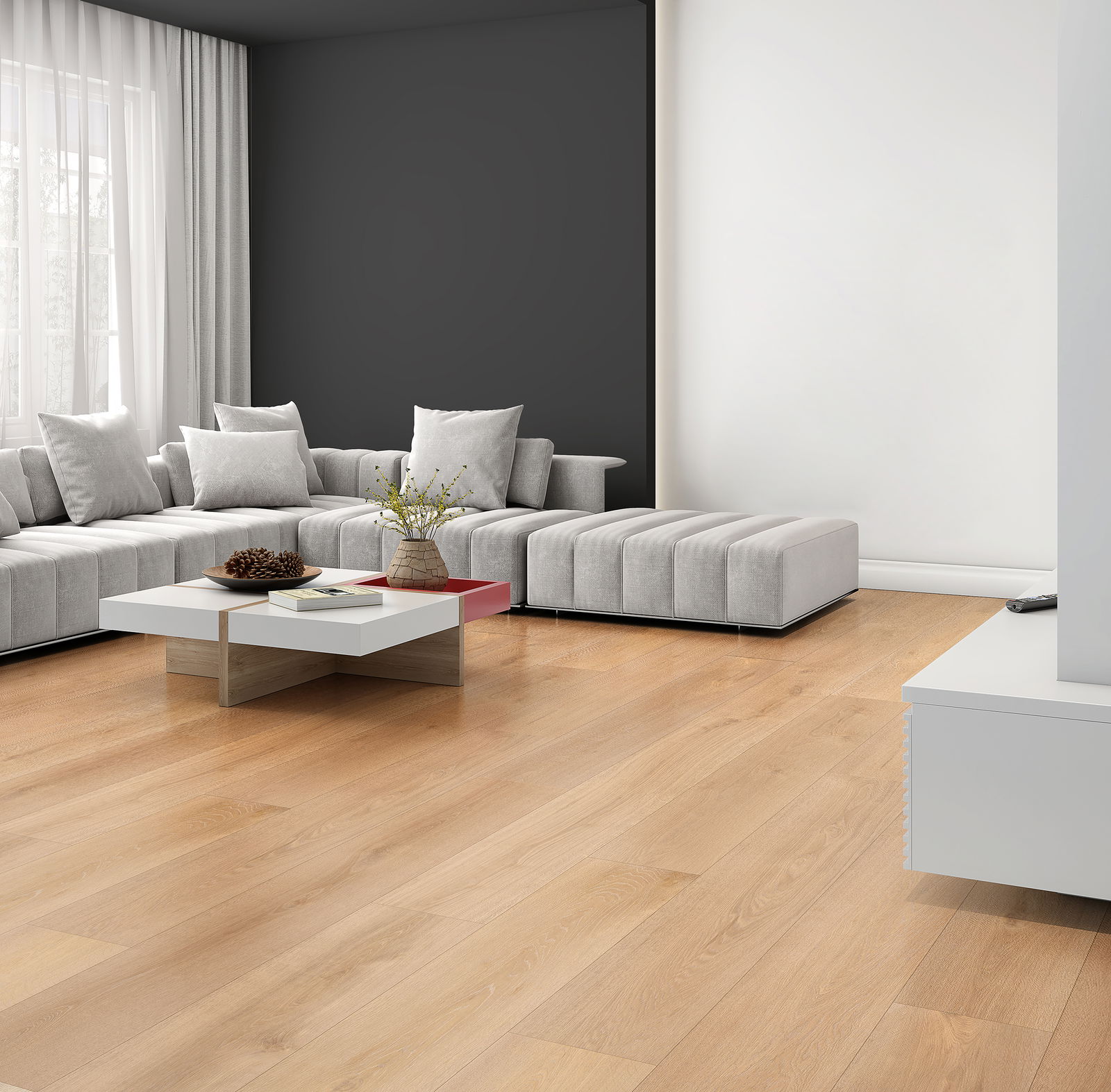 Moland Lamelparket 3-stav Laminate Sandvig