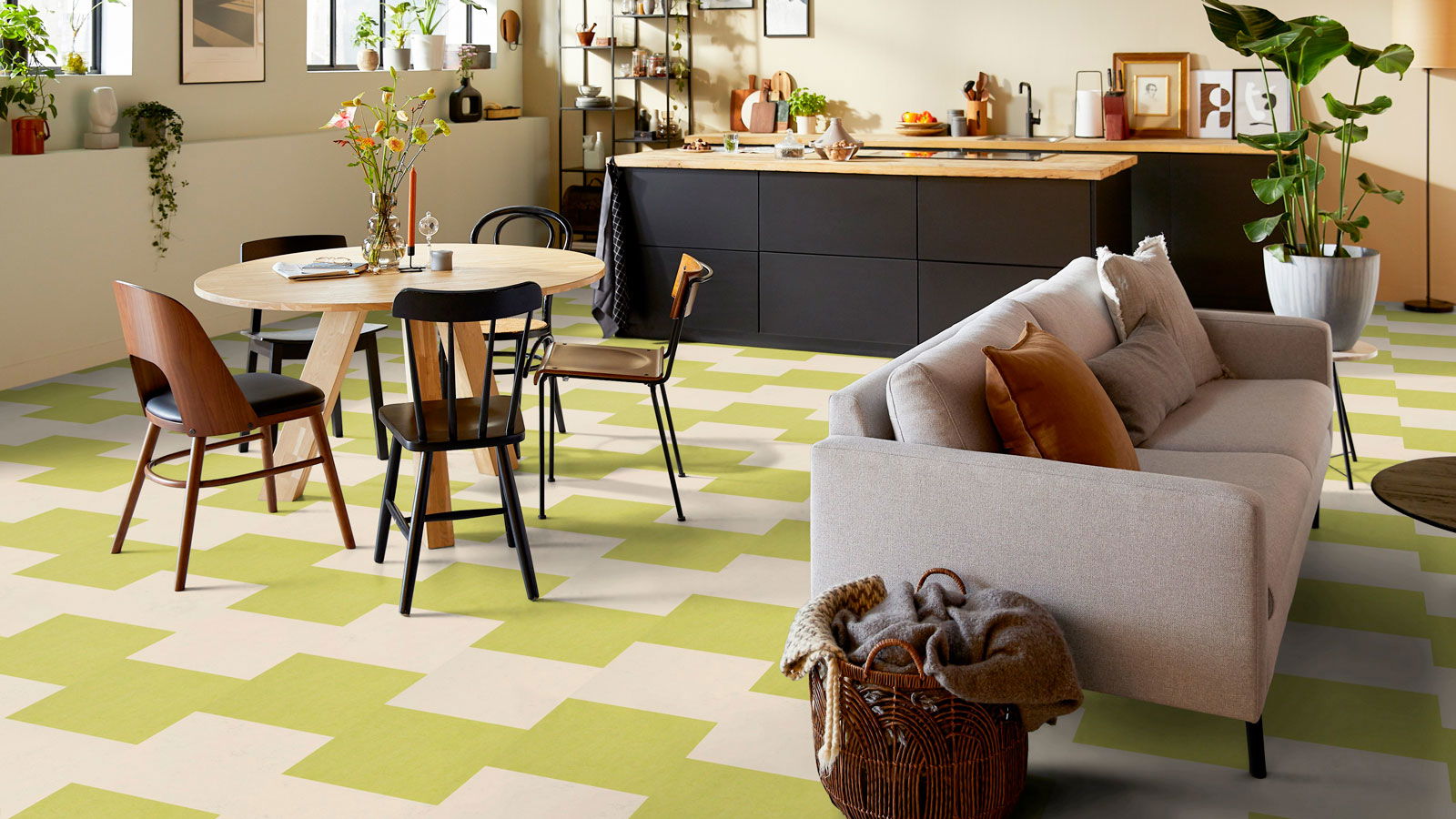 Forbo Marmoleum Click Square 333885