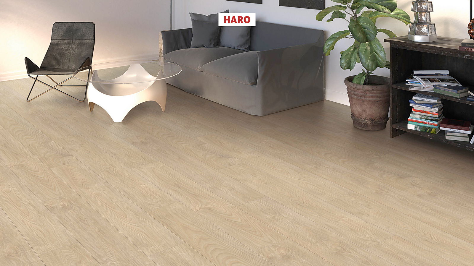 HARO Laminatplank T100 Plank Silberahorn Vario
