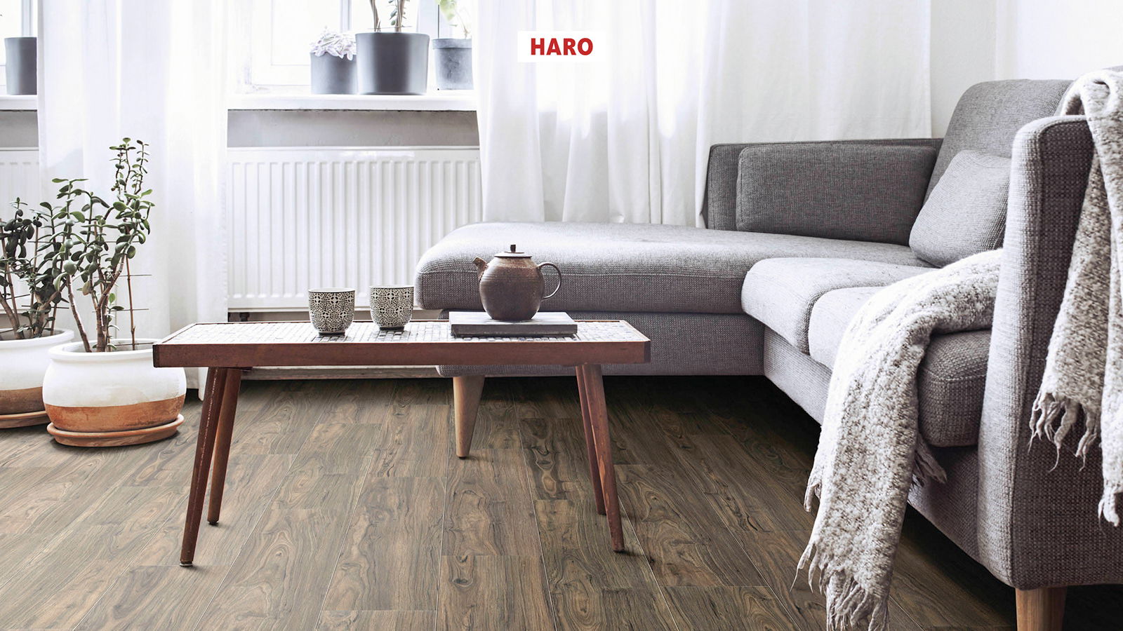HARO Laminatplank T90 Plank Valnød Cesano