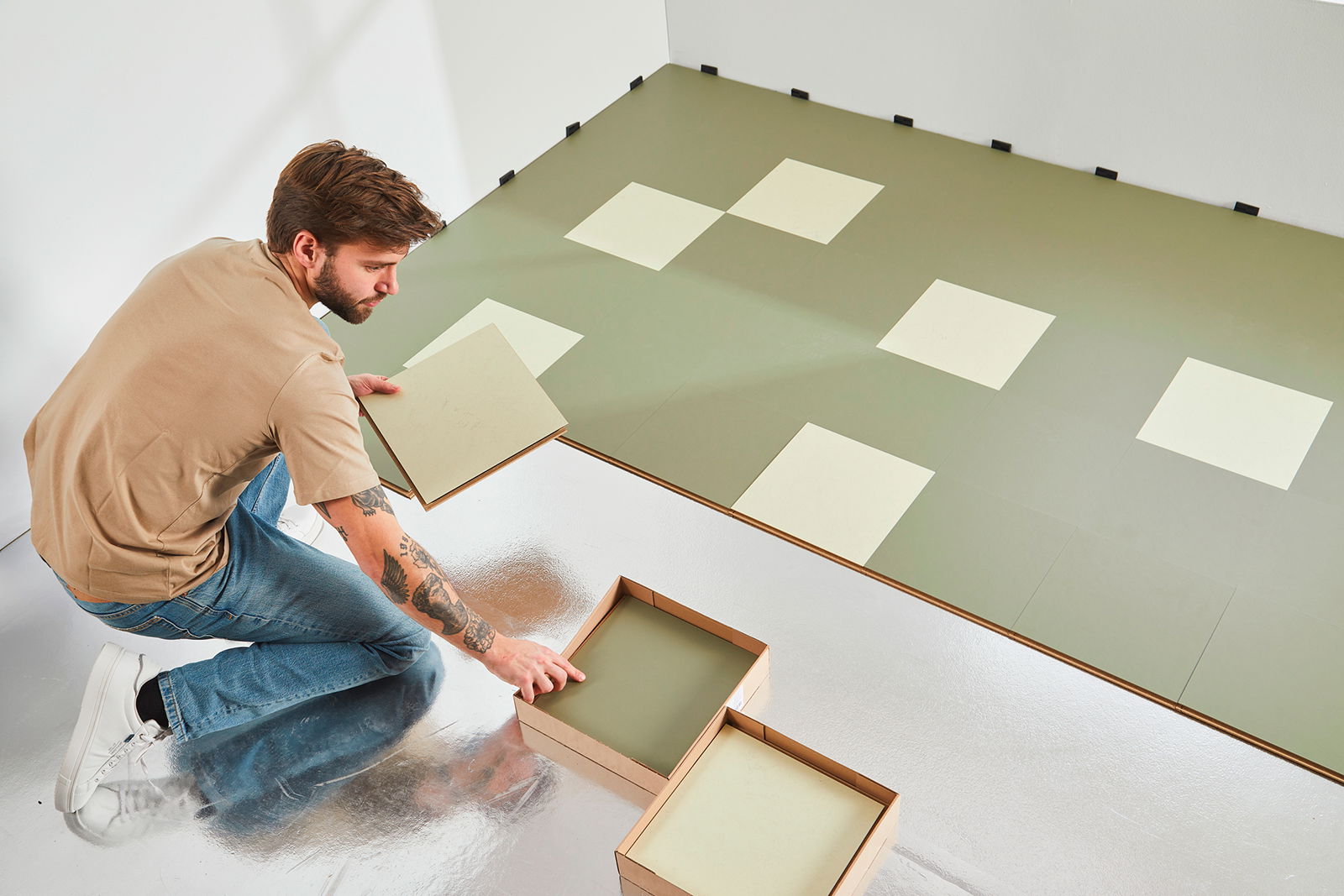 Forbo Marmoleum Click Square 333355
