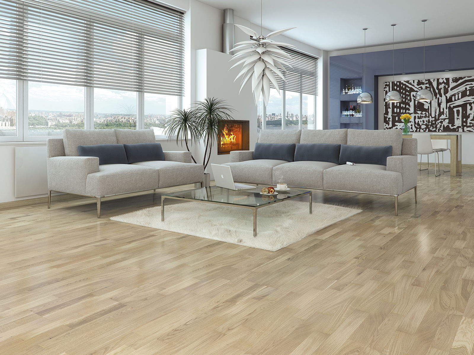 Wallmann Lamelparket 3-stav Eg 3-stav