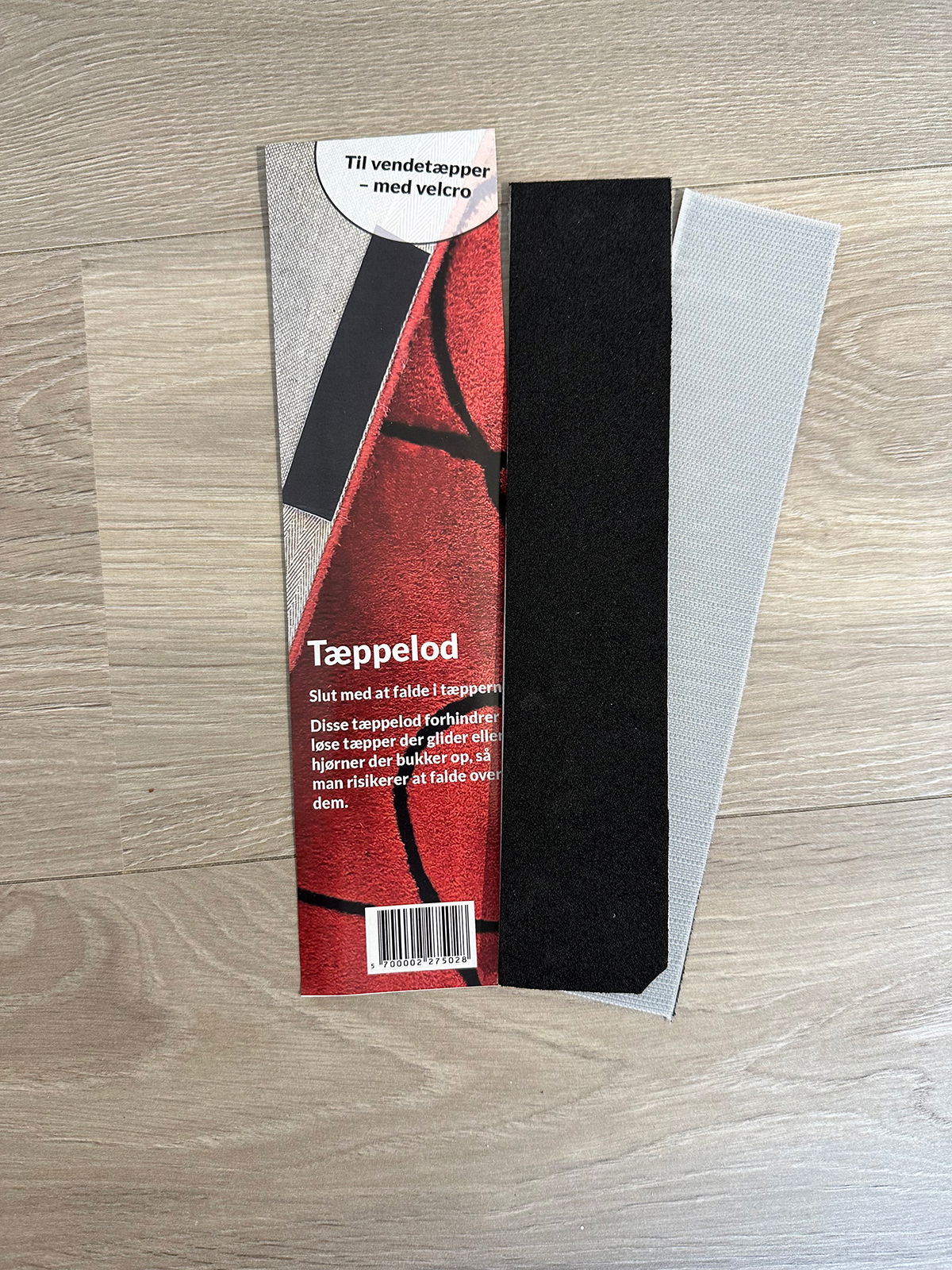 Tæppelod Ligekantet tæppelod 2 stk/pk. Galv. stål m velcro