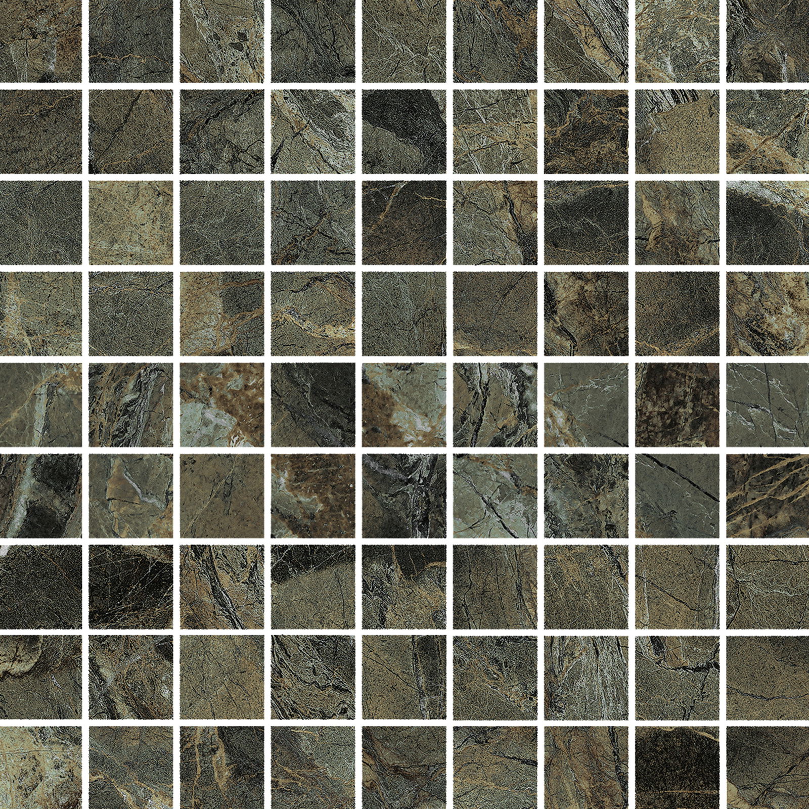 Marazzi Dekorflise Allmarble Verde Borgogna Mosaico